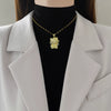 Necklace Stainless Steel Copper Geometric Cat Bow Design
