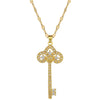 Necklace Stainless Steel Copper Geometric Crown Key Light Luxury Elegant Gorgeous Unisex