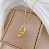 Necklace Stainless Steel Copper Geometric Dolphin Cartoon Minimalist