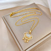 Necklace Stainless Steel Copper Geometric Electroplating Design