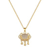Necklace Stainless Steel Copper Geometric Electroplating Design