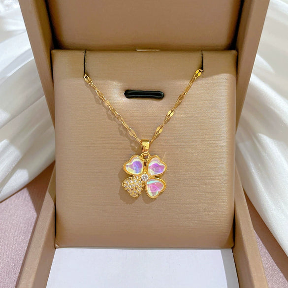 Necklace Stainless Steel Copper Geometric Electroplating For Women