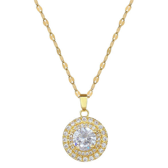Necklace Stainless Steel Copper Geometric Electroplating For Women