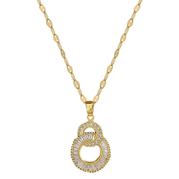 Necklace Stainless Steel Copper Geometric Electroplating For Women