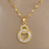 Necklace Stainless Steel Copper Geometric Electroplating For Women