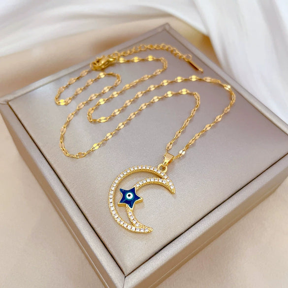 Necklace Stainless Steel Copper Geometric Electroplating For Women