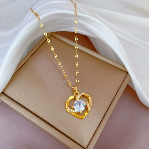 Necklace Stainless Steel Copper Geometric Electroplating For Women