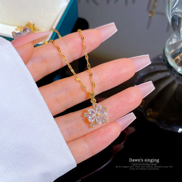 Necklace Stainless Steel Copper Geometric Electroplating For Women