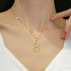Necklace Stainless Steel Copper Geometric Electroplating For Women