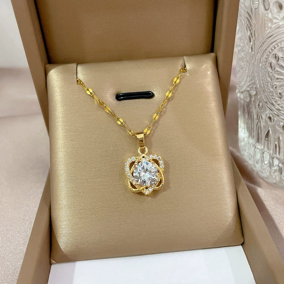 Necklace Stainless Steel Copper Geometric Electroplating For Women