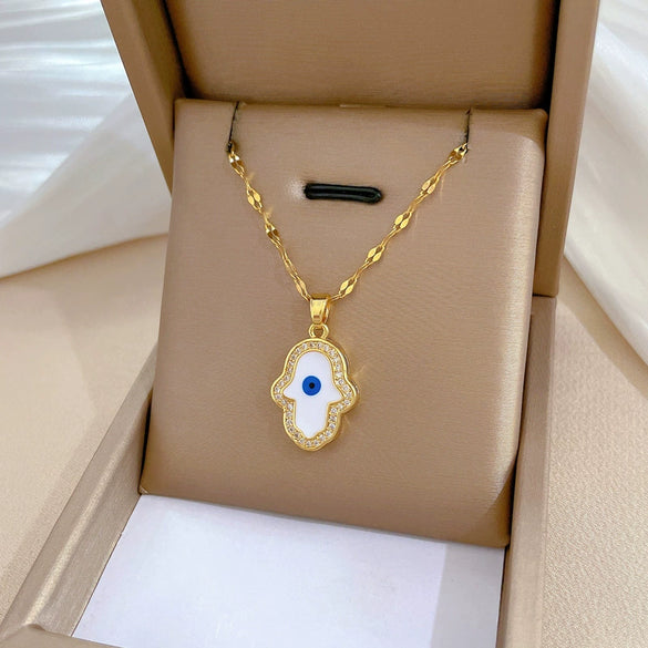 Necklace Stainless Steel Copper Geometric Electroplating For Women