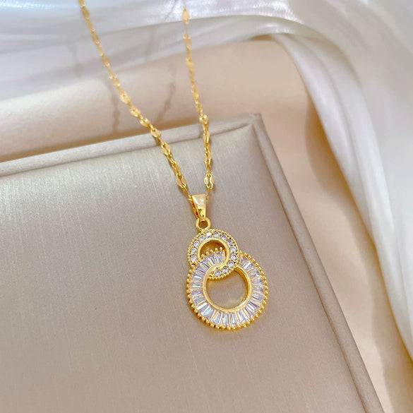 Necklace Stainless Steel Copper Geometric Electroplating For Women