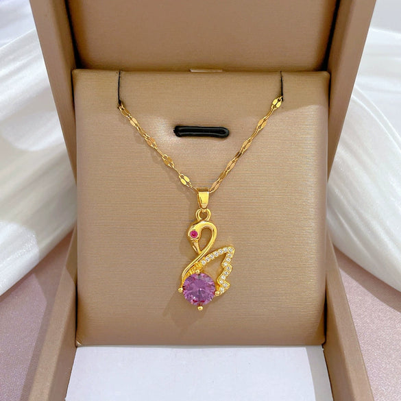 Necklace Stainless Steel Copper Geometric Electroplating For Women