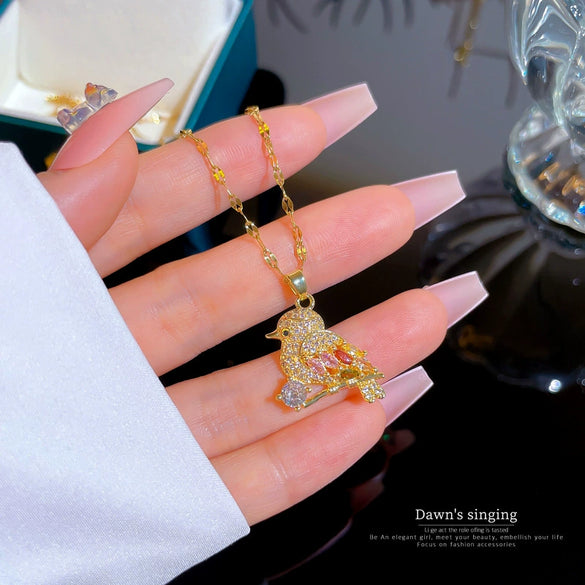 Necklace Stainless Steel Copper Geometric Electroplating For Women