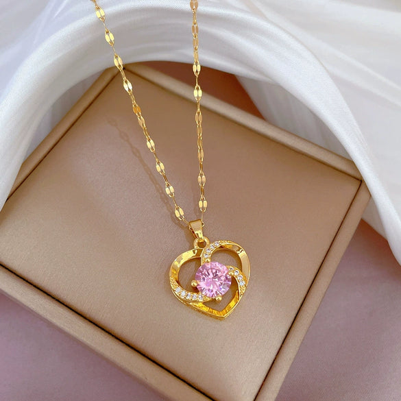 Necklace Stainless Steel Copper Geometric Electroplating For Women