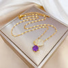 Necklace Stainless Steel Copper Geometric Electroplating For Women