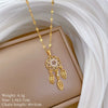 Necklace Stainless Steel Copper Geometric Electroplating Natural Style For Women