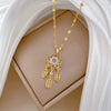 Necklace Stainless Steel Copper Geometric Electroplating Natural Style For Women