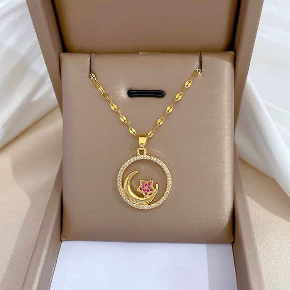 Necklace Stainless Steel Copper Geometric Electroplating Women
