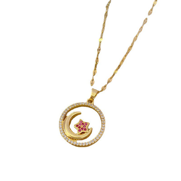 Necklace Stainless Steel Copper Geometric Electroplating Women