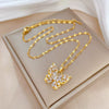 Necklace Stainless Steel Copper Geometric Electroplating Women's