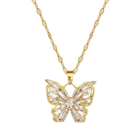 Necklace Stainless Steel Copper Geometric Electroplating Women's