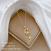 Necklace Stainless Steel Copper Geometric Element Love Full Diamond Light Luxury Temperament Gorgeous Allmatch Clavicle Chain Unisex