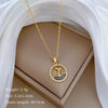 Necklace Stainless Steel Copper Geometric Element Love Full Diamond Light Luxury Temperament Gorgeous Allmatch Clavicle Chain Unisex