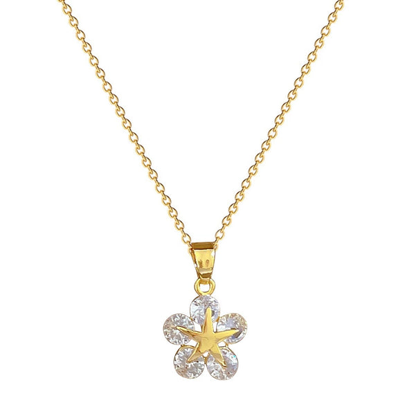 Necklace Stainless Steel Copper Geometric Fivepointed Star Light Luxury Elegant Gorgeous