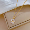 Necklace Stainless Steel Copper Geometric Fivepointed Star Light Luxury Elegant Gorgeous