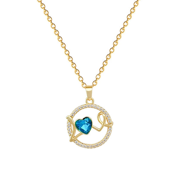 Necklace Stainless Steel Copper Geometric Heart Love Cartoon Minimalist