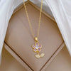 Necklace Stainless Steel Copper Geometric Leaf Five Petal Flower Light Luxury Elegant Gorgeous Unisex