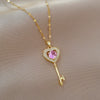 Necklace Stainless Steel Copper Geometric Light Luxury Style