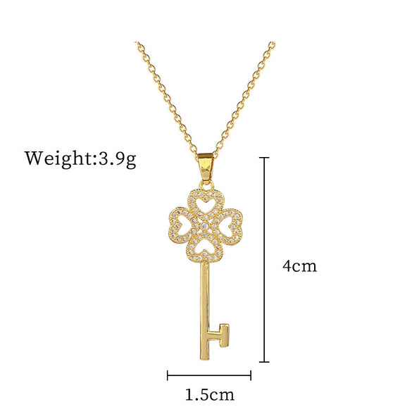 Necklace Stainless Steel Copper Geometric Light Luxury Style