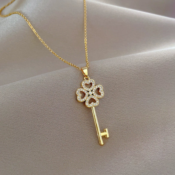 Necklace Stainless Steel Copper Geometric Light Luxury Style