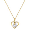 Necklace Stainless Steel Copper Geometric Light Luxury Temperament Love Zircon Unisex