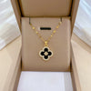 Necklace Stainless Steel Copper Geometric Lucky Grass Flower Light Luxury Elegant Gorgeous Unisex