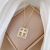 Necklace Stainless Steel Copper Geometric Square Cross Light Luxury Elegant Gorgeous Cartoon Minimalist Unisex
