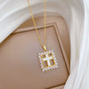 Necklace Stainless Steel Copper Geometric Square Cross Light Luxury Elegant Gorgeous Cartoon Minimalist Unisex