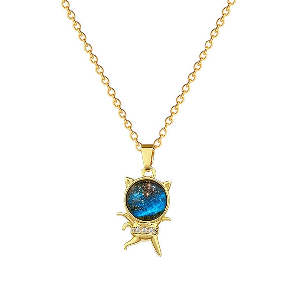 Necklace Stainless Steel Copper Geometric Star Cat Cartoon Minimalist Light Luxury Elegant Gorgeous Unisex
