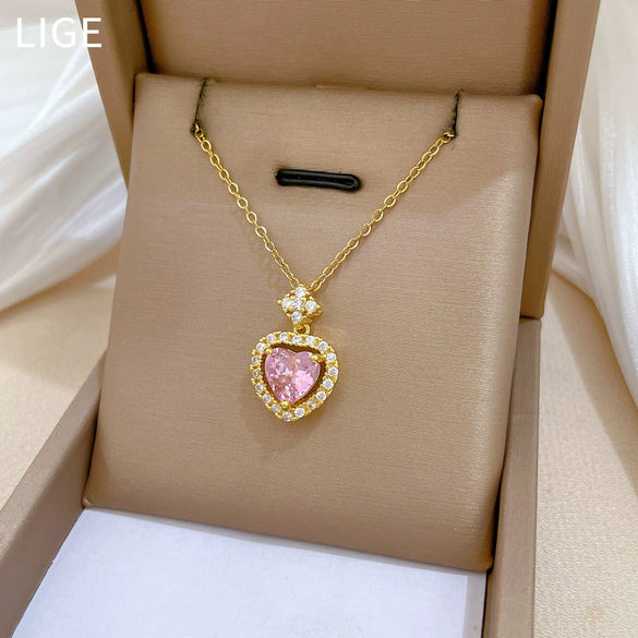 Necklace Stainless Steel Copper Geometric Style Cartoon Minimalist