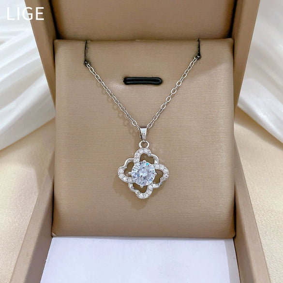 Necklace Stainless Steel Copper Geometric Style Electroplating Cartoon Minimalist Unisex