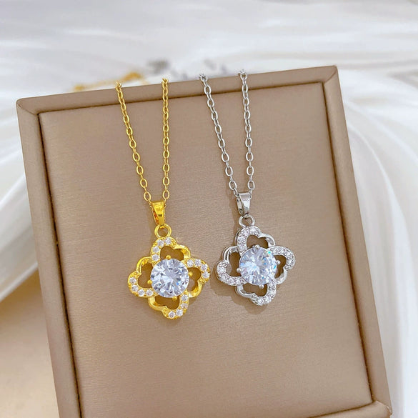 Necklace Stainless Steel Copper Geometric Style Electroplating Cartoon Minimalist Unisex