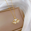 Necklace Stainless Steel Copper Geometric Style