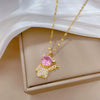 Necklace Stainless Steel Copper Geometric Style