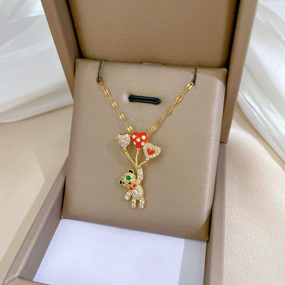 Necklace Stainless Steel Copper Geometric Style