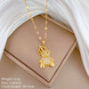 Necklace Stainless Steel Copper Geometric Style