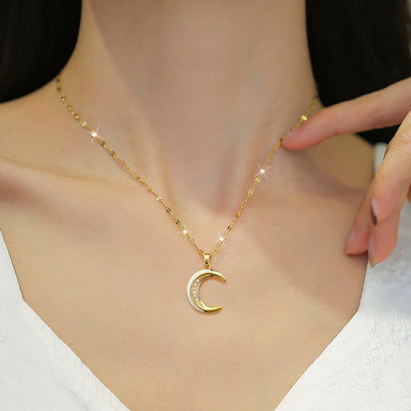 Necklace Stainless Steel Copper Geometric Style