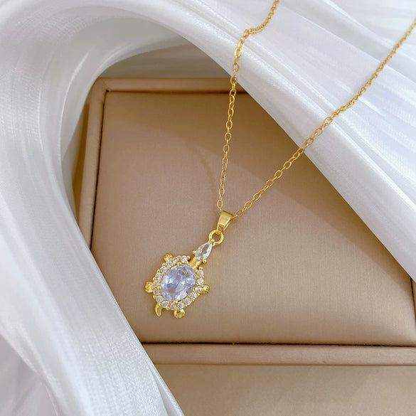 Necklace Stainless Steel Copper Geometric Three Dimensional Fashion Light Luxury