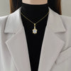 Necklace Stainless Steel Copper Geometric Three Dimensional Fashion Light Luxury